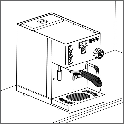 Put machine on a level and stable surface